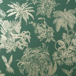 Dunelm Amazonia Emerald Wallpaper -Hot Sale rugs Shop 30782945 alt01