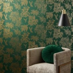 Dunelm Amazonia Emerald Wallpaper -Hot Sale rugs Shop 30782945 alt03