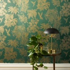 Dunelm Amazonia Emerald Wallpaper -Hot Sale rugs Shop 30782945 alt04