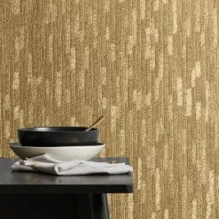 Dunelm Bergamo Leather Gold Wallpaper -Hot Sale rugs Shop 30782950 alt04