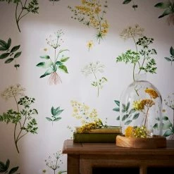 Natural History Museum Marsh Botanical White Wallpaper -Hot Sale rugs Shop 30782969 alt04