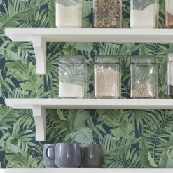 NuWallpaper Nu Wall Self Adhesive Maui Navy Wallpaper -Hot Sale rugs Shop 30782983 alt02