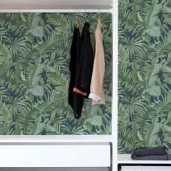 NuWallpaper Nu Wall Self Adhesive Maui Navy Wallpaper -Hot Sale rugs Shop 30782983 alt05