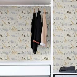 NuWallpaper Nu Wall Self Adhesive Safari Natural Wallpaper -Hot Sale rugs Shop 30782984 alt05