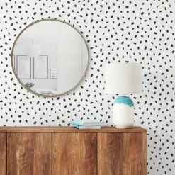 NuWallpaper Nu Wall Self Adhesive Spot Mono Wallpaper