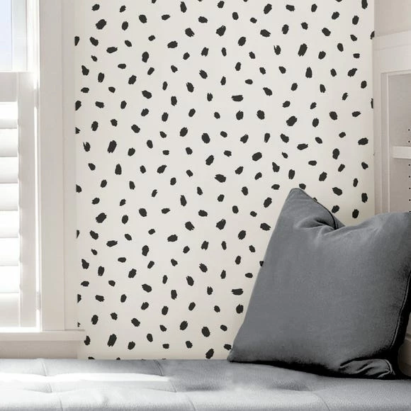 NuWallpaper Nu Wall Self Adhesive Spot Mono Wallpaper 7 NuWallpaper Nu Wall Self Adhesive Spot Mono Wallpaper - Image 5