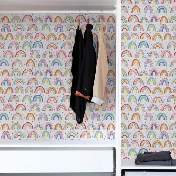 NuWallpaper Nu Wall Self Adhesive Over The Rainbow Multi Wallpaper 8 NuWallpaper Nu Wall Self Adhesive Over The Rainbow Multi Wallpaper - Image 6