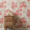 Dunelm Ashbourne Red Wallpaper -Hot Sale rugs Shop 30783002