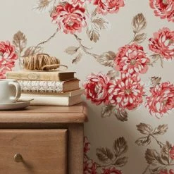 Dunelm Ashbourne Red Wallpaper 11 Dunelm Ashbourne Red Wallpaper -Hot Sale rugs Shop 30783002 alt04