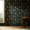 Natural History Museum Marsh Botanical Black Wallpaper -Hot Sale rugs Shop 30783030