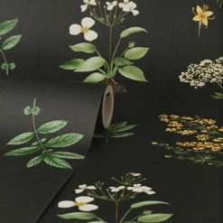 Natural History Museum Marsh Botanical Black Wallpaper -Hot Sale rugs Shop 30783030 alt02