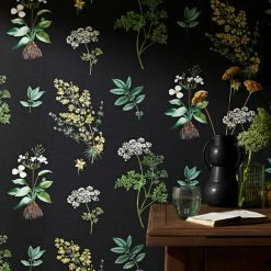 Natural History Museum Marsh Botanical Black Wallpaper -Hot Sale rugs Shop 30783030 alt04