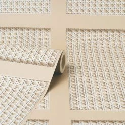 Dunelm Cane Panel Natural Wallpaper -Hot Sale rugs Shop 30783046 alt02