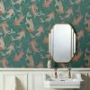 Dunelm Decorative Fish Peacock Wallpaper -Hot Sale rugs Shop 30783058