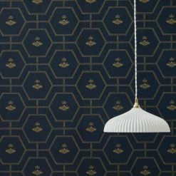 Dorma Heritage Bee Navy Wallpaper -Hot Sale rugs Shop 30783078 alt03
