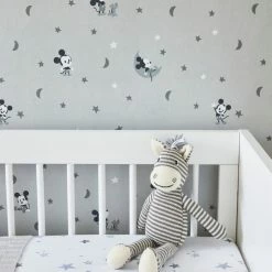 Disney Mickey Mouse Stars And Moon Grey Wallpaper -Hot Sale rugs Shop 30783096 alt04