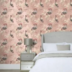 Dunelm Mariba Blush Wallpaper -Hot Sale rugs Shop 30783137 alt02