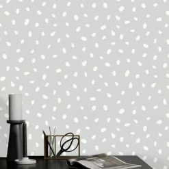 Dunelm Spot Grey Wallpaper -Hot Sale rugs Shop 30783963 alt02