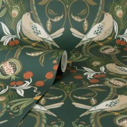 Dunelm Havisham Bottle Green Wallpaper -Hot Sale rugs Shop 30783964 alt03