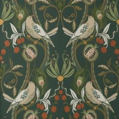 Dunelm Havisham Bottle Green Wallpaper -Hot Sale rugs Shop 30783964 alt04