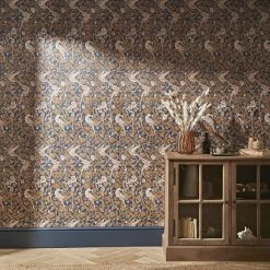 Natural History Museum Romanesque Navy Wallpaper