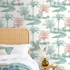 Dunelm Vintage Palm Wallpaper