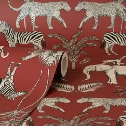 Dunelm Safari Walk Russet Wallpaper -Hot Sale rugs Shop 30789468 alt04