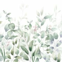 Dunelm Watercolour Leaves Mural -Hot Sale rugs Shop 30790388 alt02