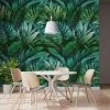 Dunelm Tropical Leaves Green Mural -Hot Sale rugs Shop 30790390