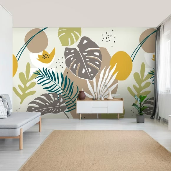 Dunelm Tropical Abstract Mural 4 Dunelm Tropical Abstract Mural - Image 2