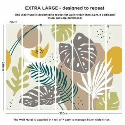 Dunelm Tropical Abstract Mural 9 Dunelm Tropical Abstract Mural -Hot Sale rugs Shop 30790392 alt04