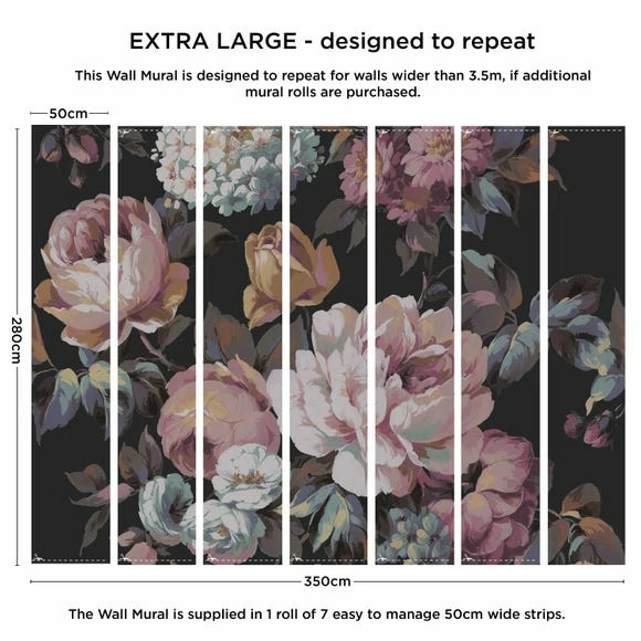 Dunelm Floral Wall Mural 4 Dunelm Floral Wall Mural - Image 2