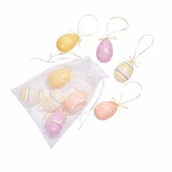 Dunelm Pack Of 9 Hanging Egg Decorations -Hot Sale rugs Shop 30790999 alt02