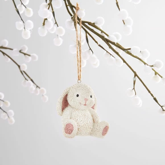 Dunelm Resin Bunny Decoration Bauble 3 Dunelm Resin Bunny Decoration Bauble