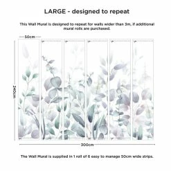 Dunelm Watercolour Leaves Mural 10 Dunelm Watercolour Leaves Mural -Hot Sale rugs Shop 30792496 alt03