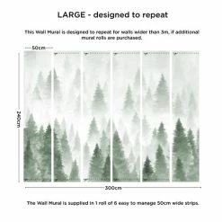 Dunelm Pine Forest Mural -Hot Sale rugs Shop 30792499 alt03