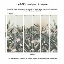 Dunelm Vintage Jungle Mural -Hot Sale rugs Shop 30792517 alt03