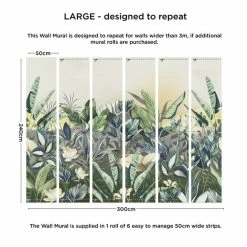 Dunelm Vintage Jungle Mural -Hot Sale rugs Shop 30792518 alt03