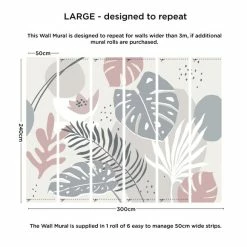 Dunelm Tropical Abstract Mural -Hot Sale rugs Shop 30792520 alt03