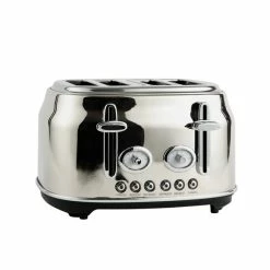 Dunelm Retro Stainless Steel 4 Slice Toaster 9 Dunelm Retro Stainless Steel 4 Slice Toaster -Hot Sale rugs Shop 30794945 alt03