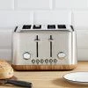 Dunelm Porary Brushed Stainless Steel 4 Slice Toaster 2 Dunelm Porary Brushed Stainless Steel 4 Slice Toaster -Hot Sale rugs Shop 30794951