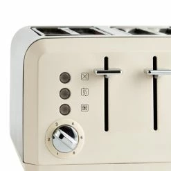 Dunelm Spectrum Cream 4 Slice Toaster -Hot Sale rugs Shop 30794953 alt02