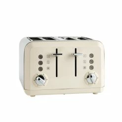 Dunelm Spectrum Cream 4 Slice Toaster -Hot Sale rugs Shop 30794953 alt03