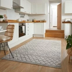 Dunelm PractiRug Sadie Washable Patterned Rug