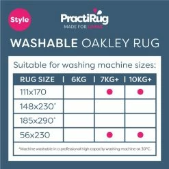 Dunelm PractiRug Sadie Washable Patterned Rug -Hot Sale rugs Shop 30796000 alt06