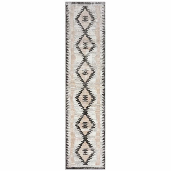 Dunelm PractiRug Millie Washable Aztec Runner 4 Dunelm PractiRug Millie Washable Aztec Runner - Image 2