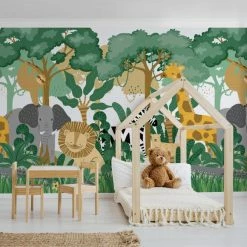 Dunelm Animal Safari Large Mural -Hot Sale rugs Shop 30796941 alt03