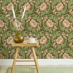 Dunelm Arts Crafts Floral Multi Wallpaper -Hot Sale rugs Shop 30796946 alt02