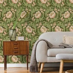 Dunelm Arts Crafts Floral Multi Wallpaper -Hot Sale rugs Shop 30796946 alt03