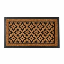 Dunelm Trellis Rubber And Coir Doormat -Hot Sale rugs Shop 30814141 alt01